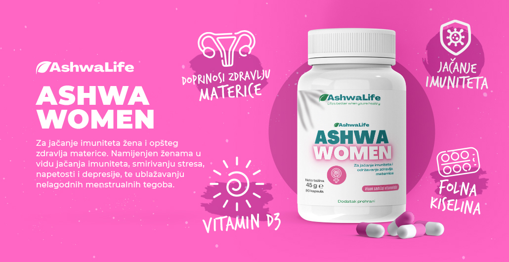 Ashwa Woman - Ašvaganda kapsule protiv mensturalnih bolova