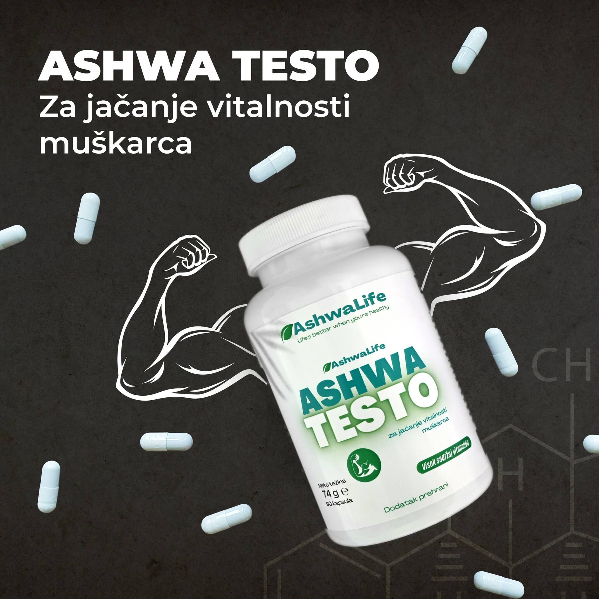 Ašvaganda kapsule za povećanje testosterona ASHWA TESTO