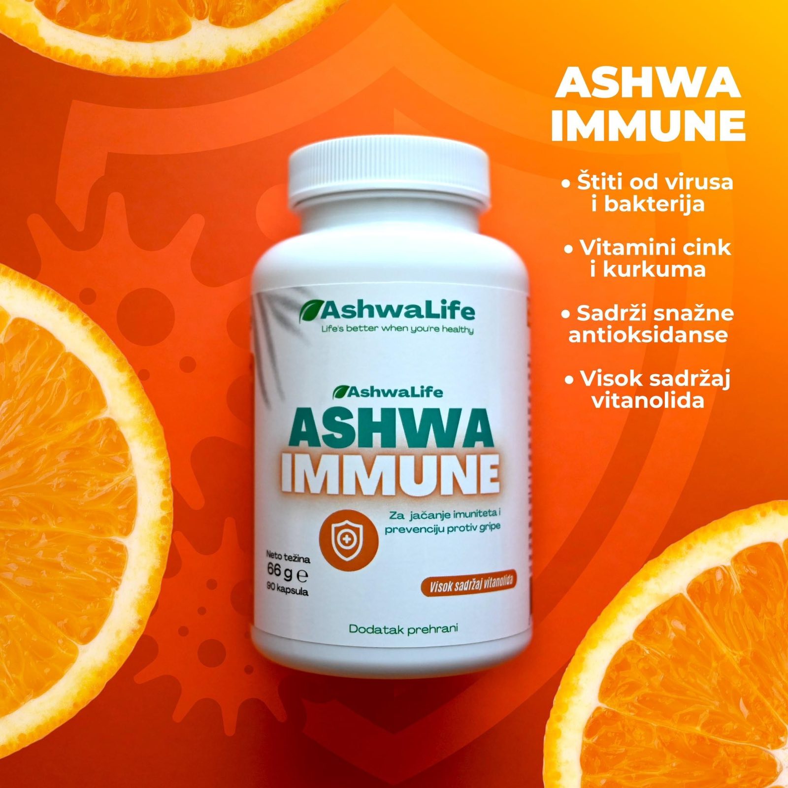 Ashwa Immune - Ašvaganda kapsule za imunitet Ashwa Immune - Ašvaganda kapsule za imunitet